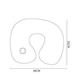 Kzouenzu Neck Pillow, Neck Pillow, Aeroplane Inflatable, Travel Pillow, Neck Pillow, Inflatable Aeroplane, Uper Lightweight, Portable, Ideal for Airplane Chair, Car, Home [Black]