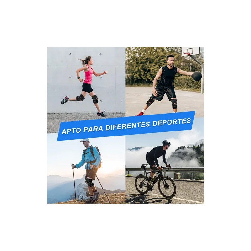 Rodillera Deportiva Elástica Para Gym Vóleibol Crossfit 1pz