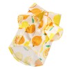 Dog Summer Shirts Lemon Print Breathable Cool Hawaiian Dog Shirts