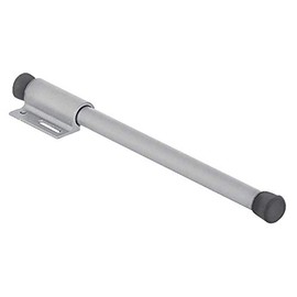 Gedotec Clothes Hanger Holder Extendible for Screwing onto the Top Shelf Length 225 mm Shelf Clothes Fan Aluminium Silver 1 Piece Clothes Hanger Holder for Wardrobes