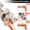 Purseter Copper Tube Fittings Hydraulic Pipe Crimping Tools with 1/2",3/4"