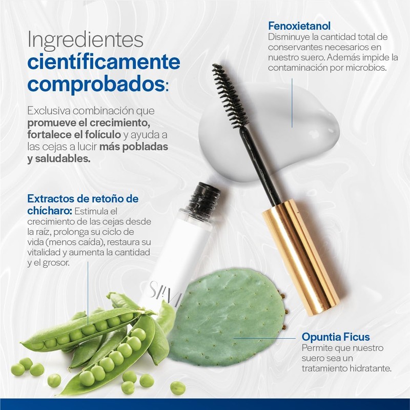 Silverlash Serum Premium para Cejas, Sin Hormonas, Fórmula Natural, 7
