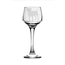 Staffordshire Terrier Staffy Engraved Sherry Glass, Animal Dog Gift for Women, Gift for mEN
