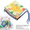 Infant Crib Cloth Book Cute Animal Learning Rattle Distorting Mirror