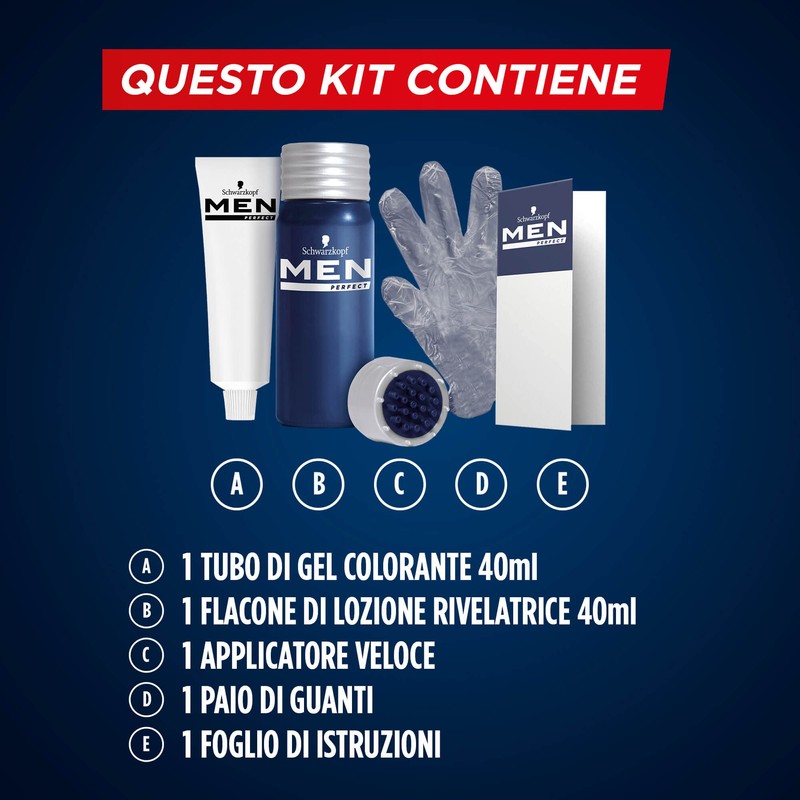 COLORANTE per capelli Gel Senza Ammoniaca Men Perfect N 70 Castano