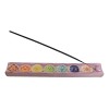 Ceramic Colorful Rainbow 7 Chakra Zone Colors Mandala Flowers Incense