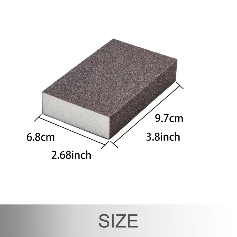 Tanbupu 12Pcs Sanding Sponge 220 Grit Fine Sanding Blocks for