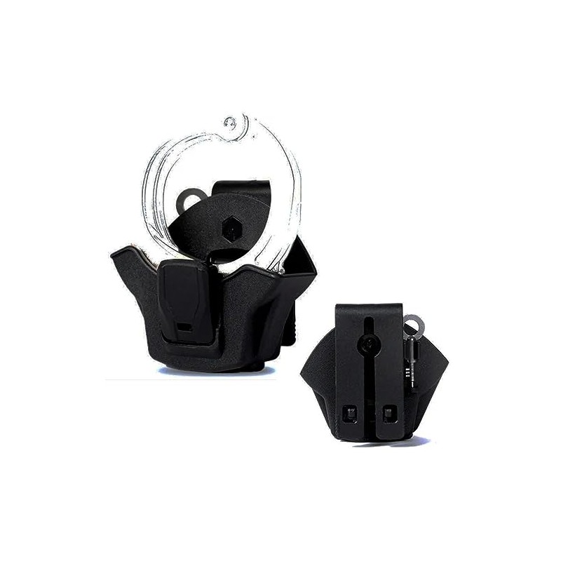 OWB Handcuff Holster Auto Lock Professional Police Strap Holder for