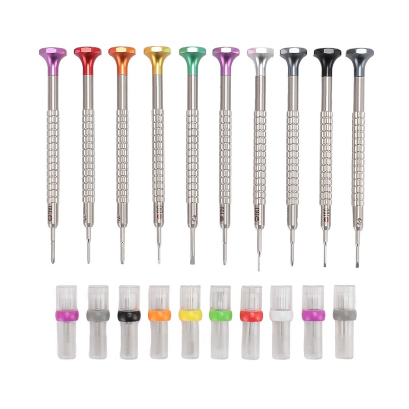 10pcs Professional Slotted Screwdriver Kit Multi Size Precision Screwdriver Set