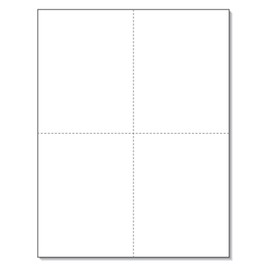 W-2 and 1099-R Forms Blank Paper 4-Up Version, Laser and Ink Jet Printer
