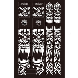 HOUSON 3D Bicycle Fork Protector - Semi-soft PVC material (500 microns) - Scratch-resistant, UV-protected & residue-free removal - Set of 15 for MTB/Road Bike/Skateboard