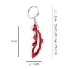 Komonee Dolphin Red Bottle Opener Key Chain Metal Aquatic Animal