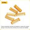 sourcing map 6pcs 3D Printer Heating Bed Spring, 8mm OD