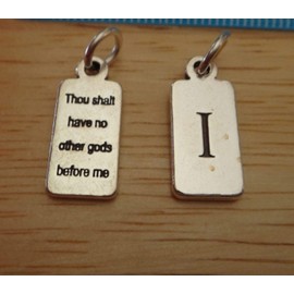 Wholesale Charms 1 Sterling Silver 1st Commandment Thou shalt have no other gods before me Charm