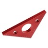 Aluminum Alloy Right Angle Ruler DIY Woodworking Triangle Ruler Measuring