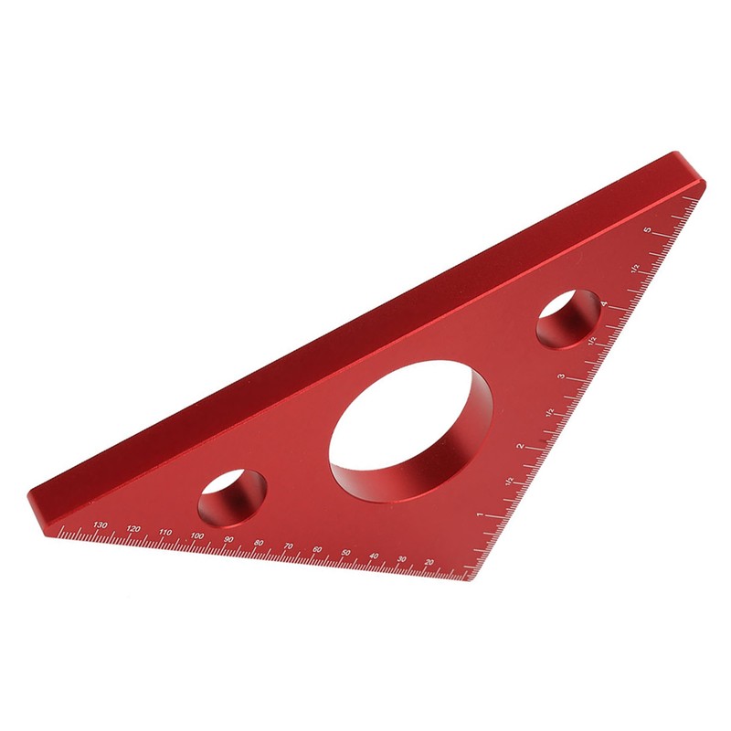 Aluminum Alloy Right Angle Ruler DIY Woodworking Triangle Ruler Measuring