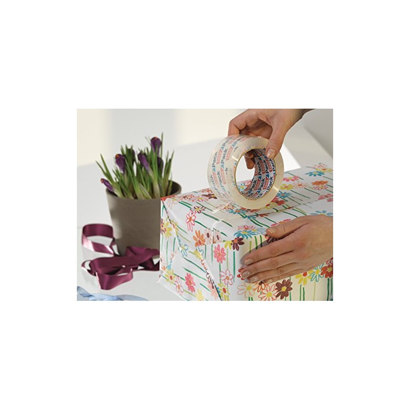 Tesa Crystal Clear Packing Tape 3 Rolls 66 m x