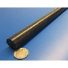 Black Nylon Extruded Round Rod .750" (3/4") x 5 Ft
