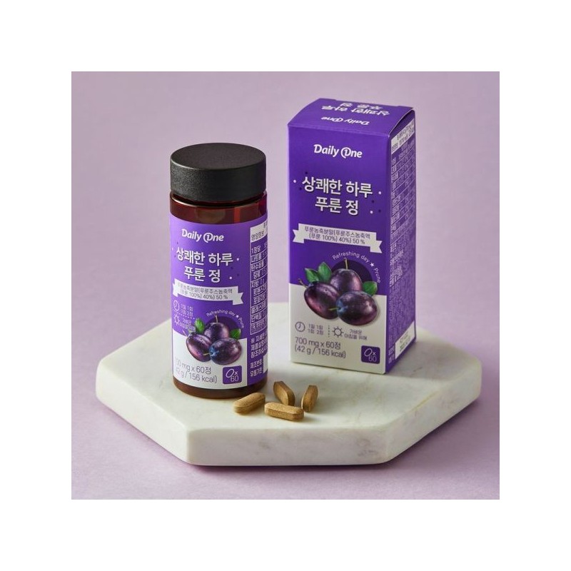 Daily One 데일리원 상쾌한 하루 푸룬정 700mg X 60정 2통