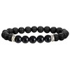 Chakra Natural Lava Stone Healing Diffuser Bracelet (Black)