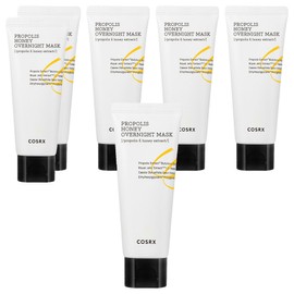 COSRX Full Fit Propolis Honey Overnight Mask, 60ml, 6 pcs / 코스알엑스 풀핏 프로폴리스 허니 오버나이트 마스크, 60ml, 6개