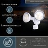 VAXCEL White Motion Sensor Dusk to Dawn Outdoor Security Flood