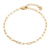 Cicy Bell Ankle Bracelets for Women 18K Gold Marquise Opal