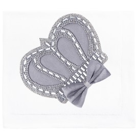 Lilax Baby Boy Newborn Crown Jewels Swaddle Receiving Blanket Grey, Grey, 34 X 30