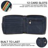 GOIACII Genuine Leather Wallet for Mens RFID Blocking Mens Wallet