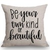 SSOIU Motivational and Inspirational Quote Throw Pillow Cover, Be Your