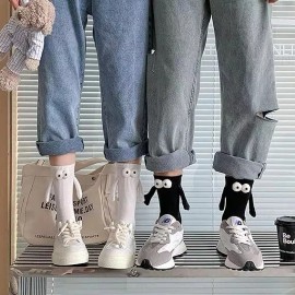 Dolores 2par Calcetines Pareja Divertidos Ventosas Iman Ojos Grande