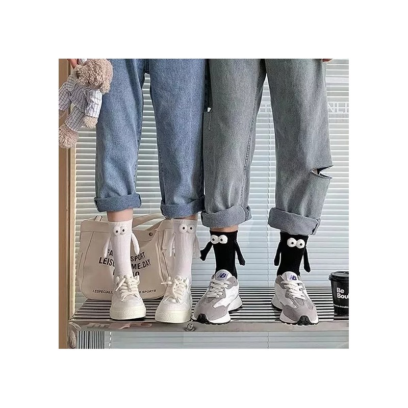 Dolores 2par Calcetines Pareja Divertidos Ventosas Iman Ojos Grande