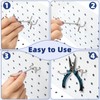 100 Pack Pegboard Hooks Set, 4 Inch Stainless Steel Pegboard