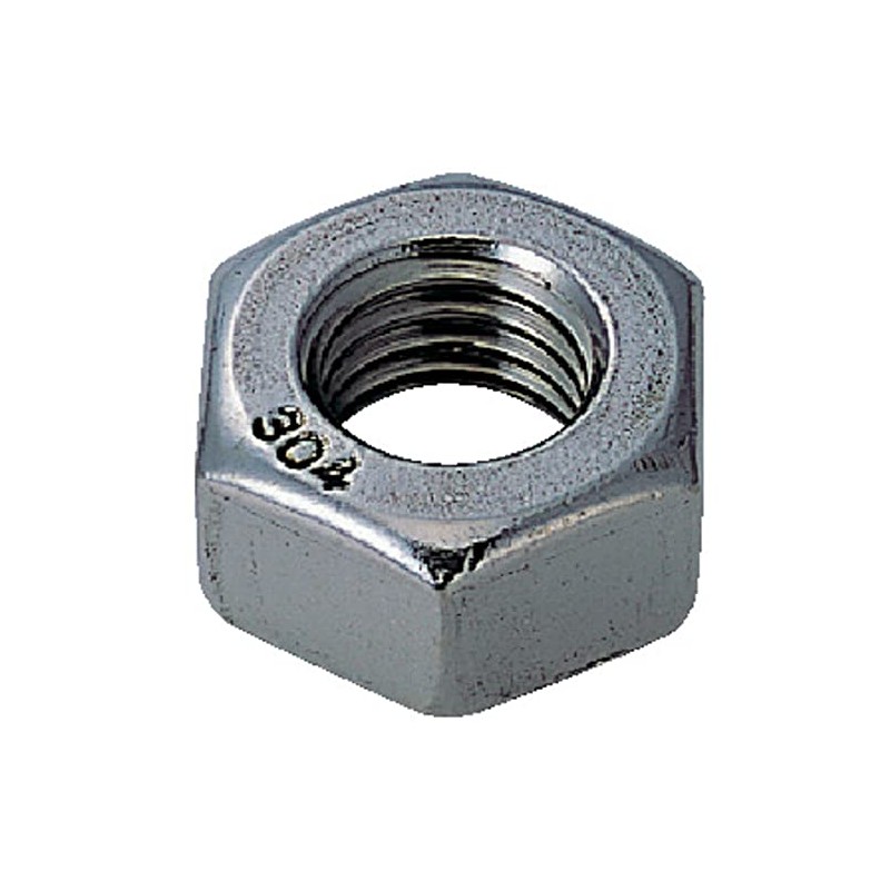 TRUSCO B25-0006 Hex Nuts, 1 Type, Stainless Steel, Size: M6