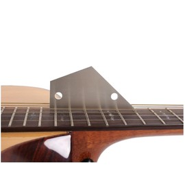 Guitar Luthier Tool Stainless Steel Fret Rocker Leveling Tool for Guitars Electric Bass Guitar Ruler, 4.13x1.96inch