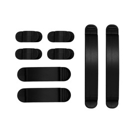 Cable Clips for Cord Organization - Self-Adhesive Clips - Durable Polypropylene Plastic - Multiple Colors - Various Sizes - Cord Organizer Set of Single - Triple - Sextuple Clips- Suit Different Wires