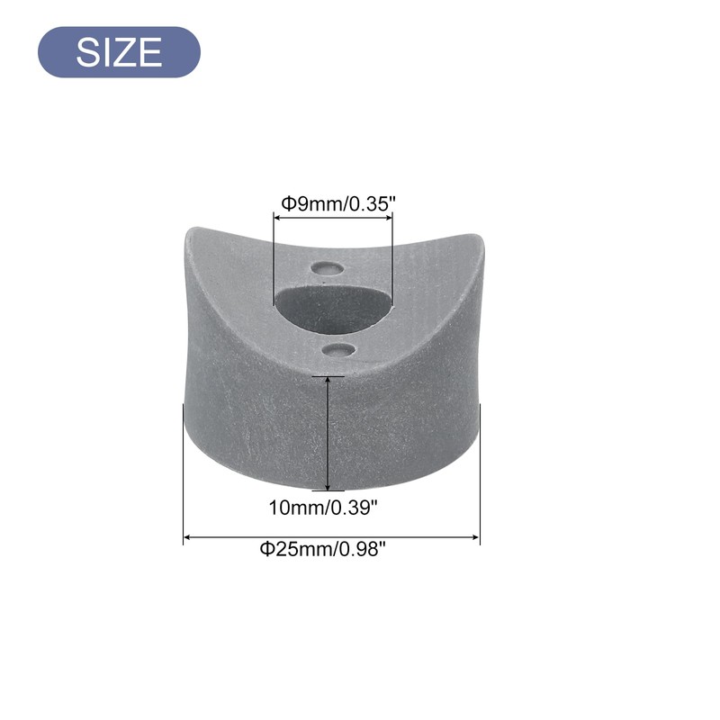 sourcing map 16Pcs Plastic Round Washers, 9mm x 25mm x