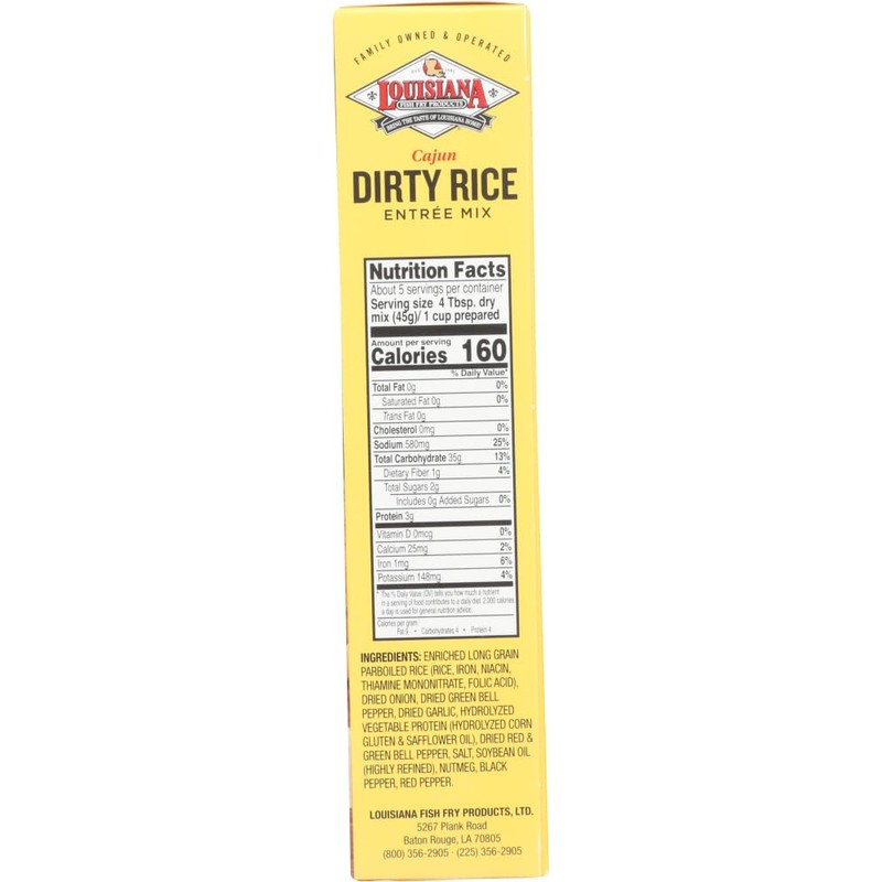 Louisiana Fish Fry Dirty Rice Entree Mix 8.0 oz box