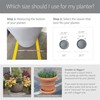 Crescent Garden Universal Round Planter Saucer, Durable Drainage Dish for
