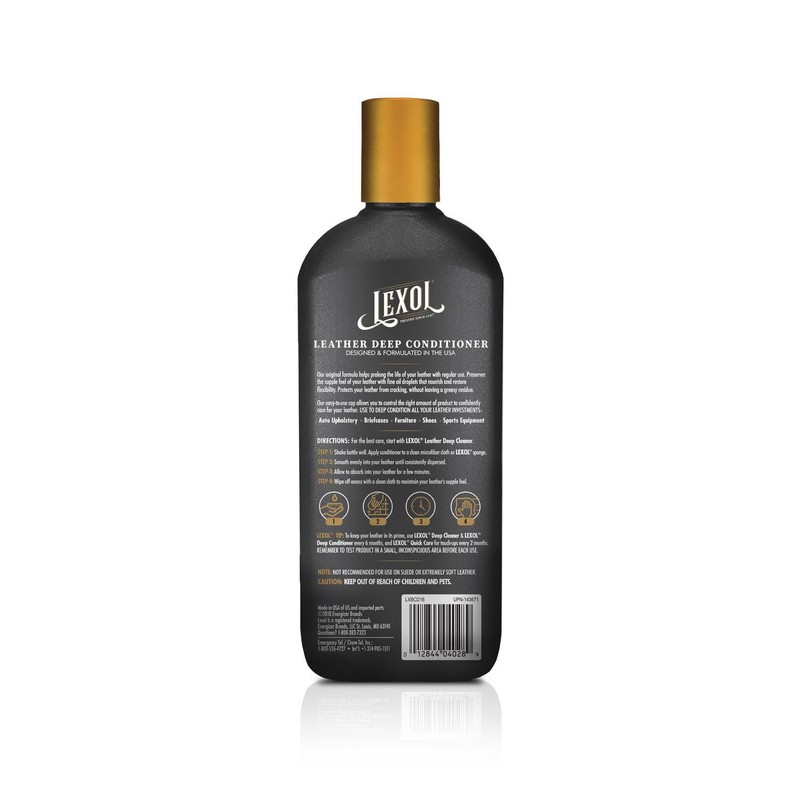 Lexol All Leather Conditioner for Car Seats and Interiors, Couches