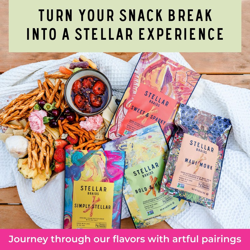 Stellar Pretzel Braids, Bold & Herby Roasted Onion & Garlic,