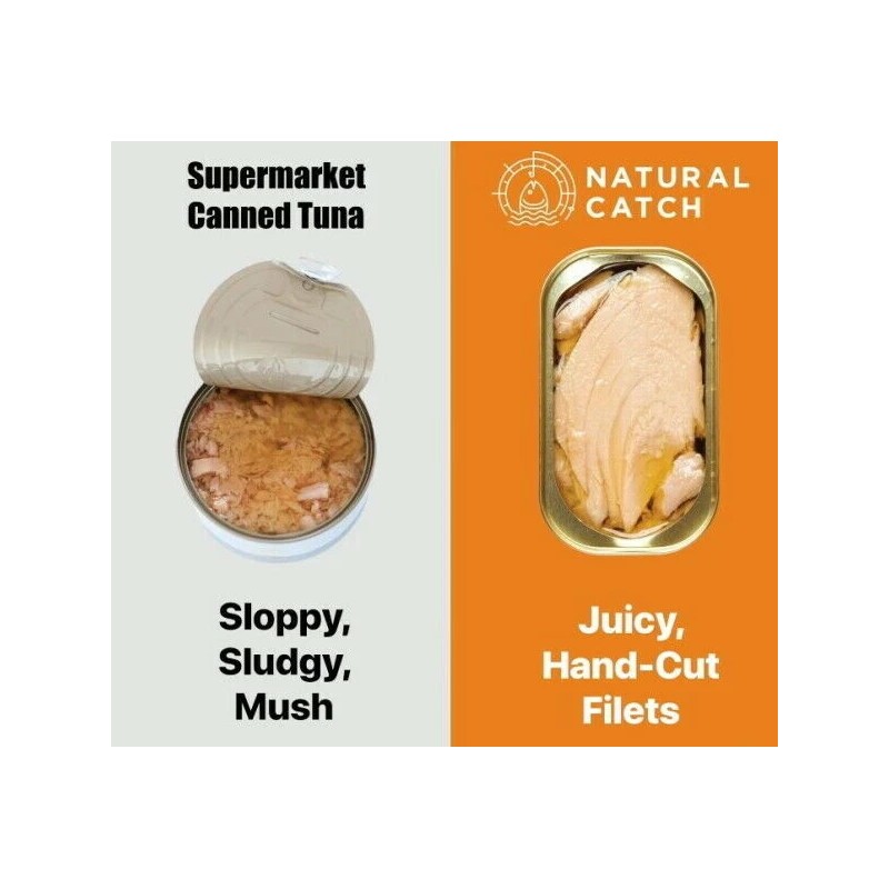 Natural Catch 12 X CAN NATURAL CATCH CASE ⭐ Canned