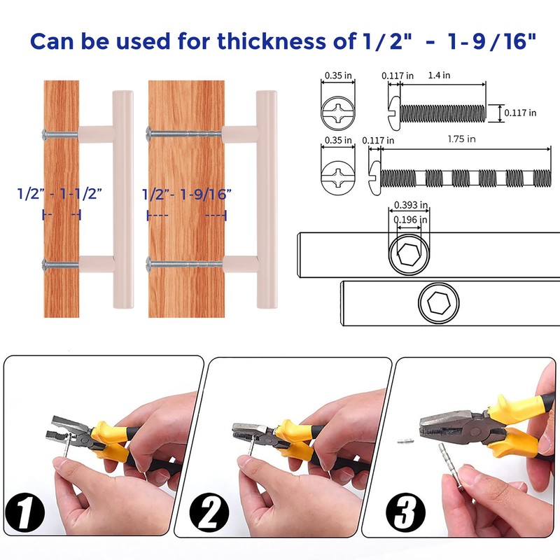 Ravinte 30 Pack | 5 Inch Cabinet Pulls Pink Stainless