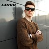 LINVO - anteojos de sol polarizadas para hombre, diseño retro