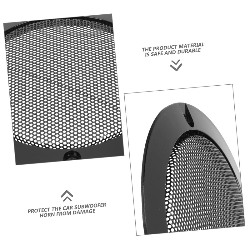 jojofuny 2sets Speaker Grill Covers Mesh Decorative for Car Audio