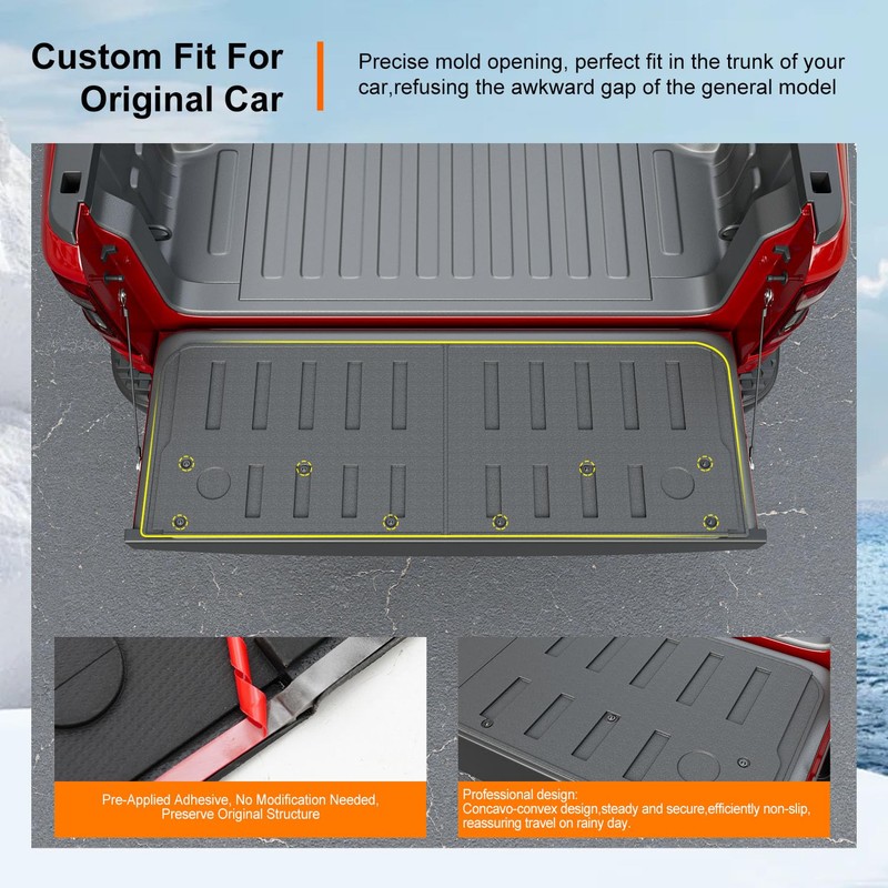 powoq Tailgate Mat Compatible with 2019-2026 Dodge Ram 1500 Tailgate