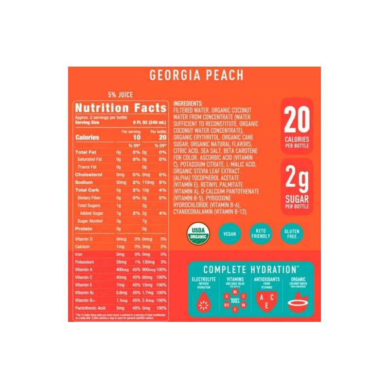 QVC Roar Organic 12 Bottle Vitamin and Electrolyte Beverage -