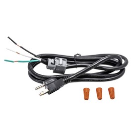 Eastman 69011 Dishwasher 3-Prong Power Cord Kit, 16-Gauge, 5.3 Ft, 64" Length, Black