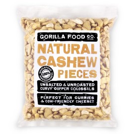 Gorilla Food Co. Natural Cashew Nut Pieces Raw - 400g