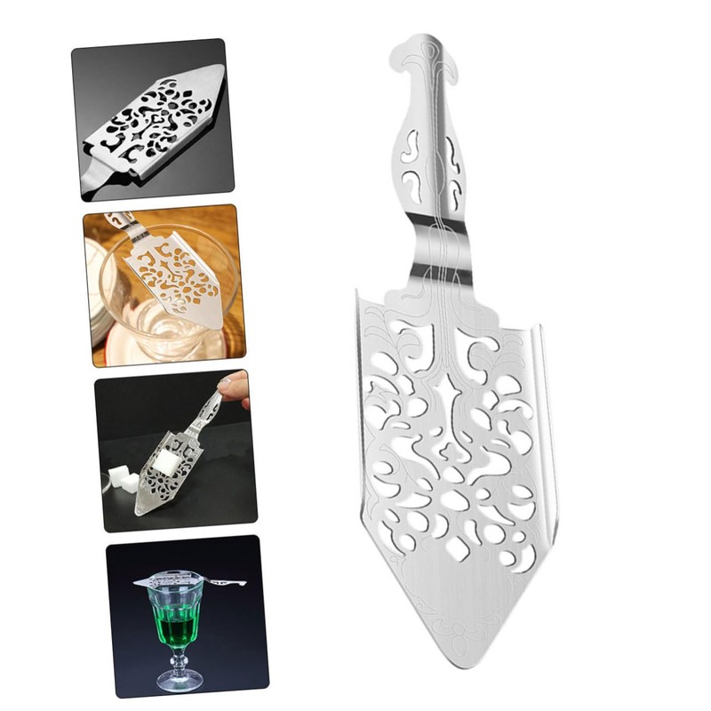 BIUDECO Bar Absinthe Spoon Set Pcs Stainless Steel Mesh Strainer